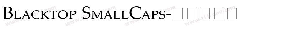 Blacktop SmallCaps字体转换